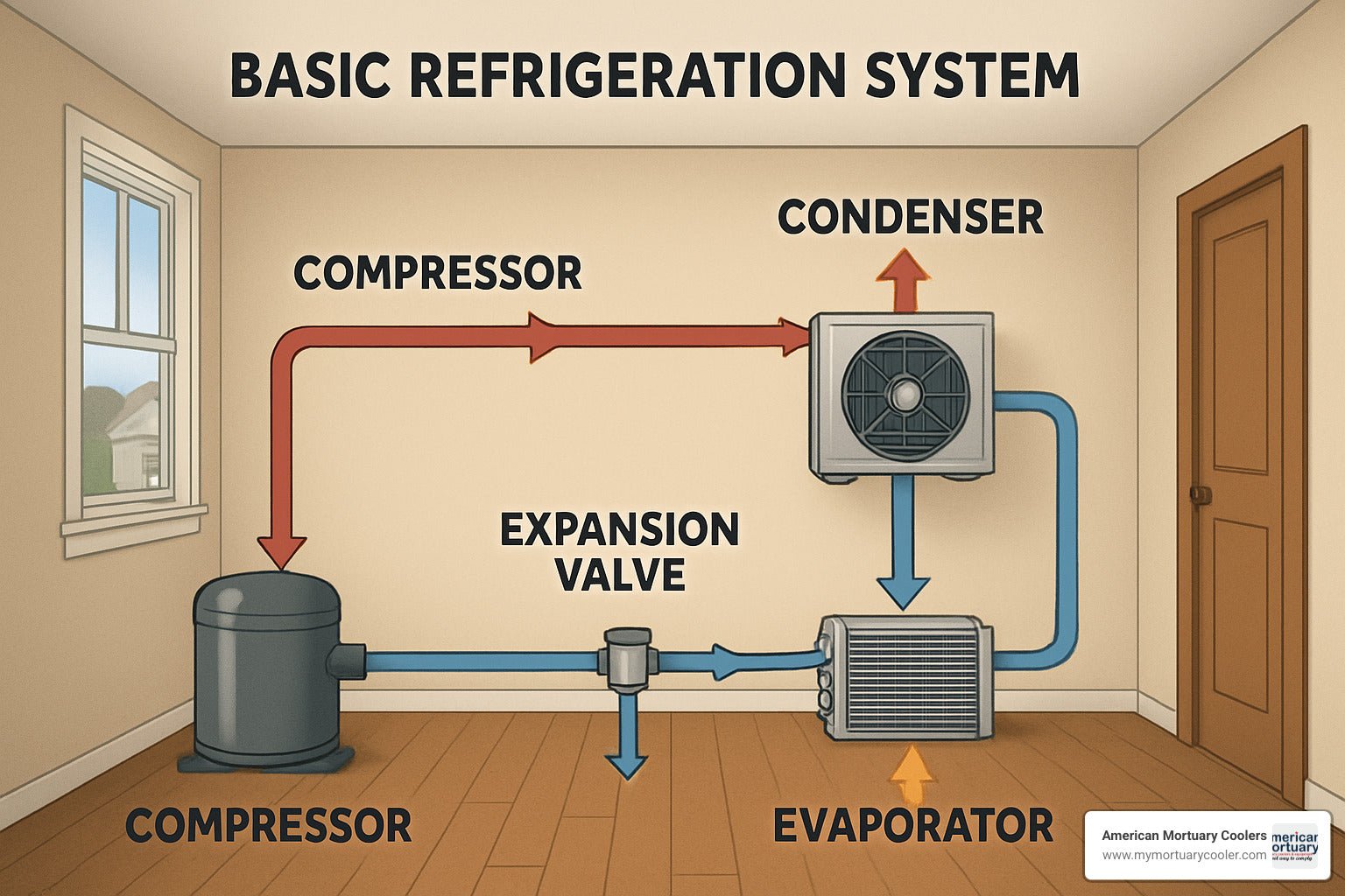 Refrigeration System 101: Understanding the Basics - American Mortuary Coolers & Equipments Refrigeration System 101: Understanding the Basics - American Mortuary Coolers & Equipments